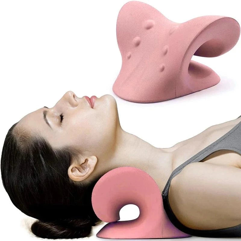 best pillow for cervical spine alignment- pastel maroon