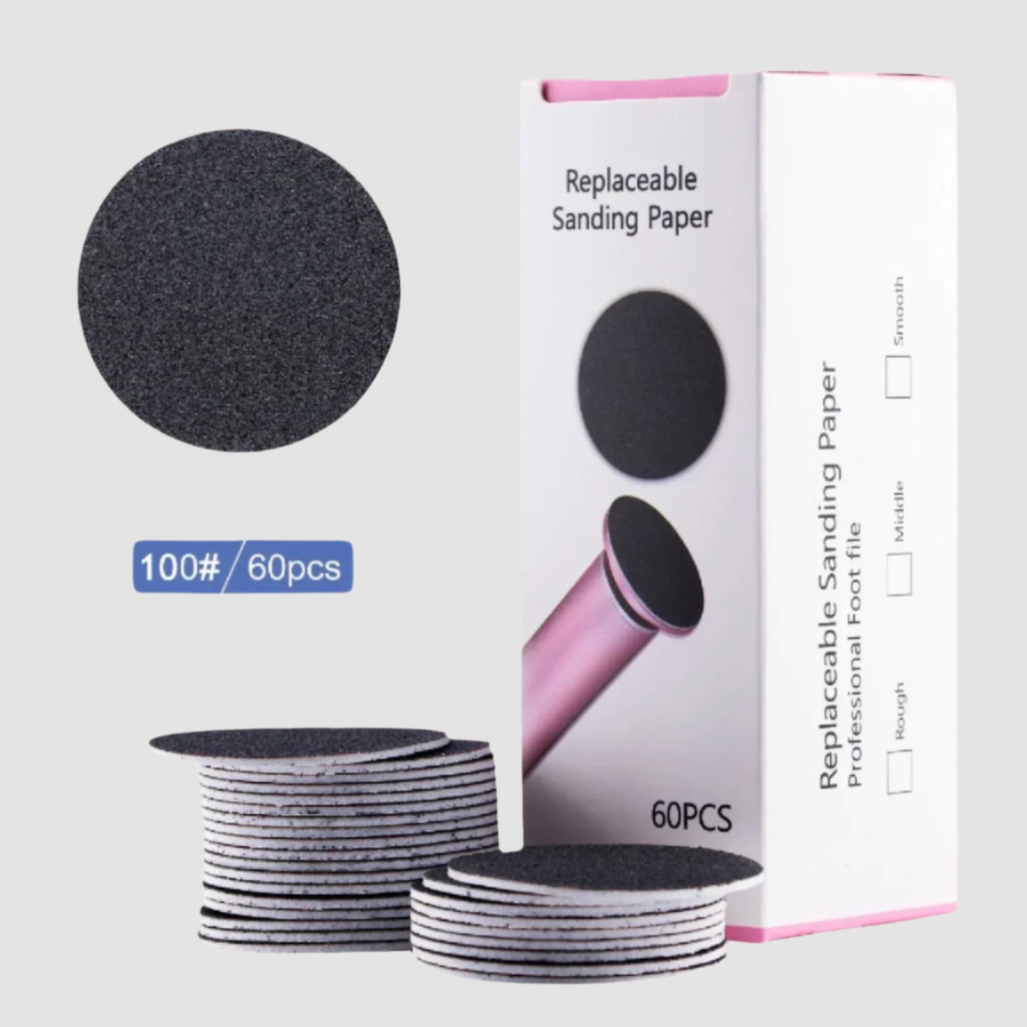 PediSoft™ Refill – 60pcs Sanding Discs