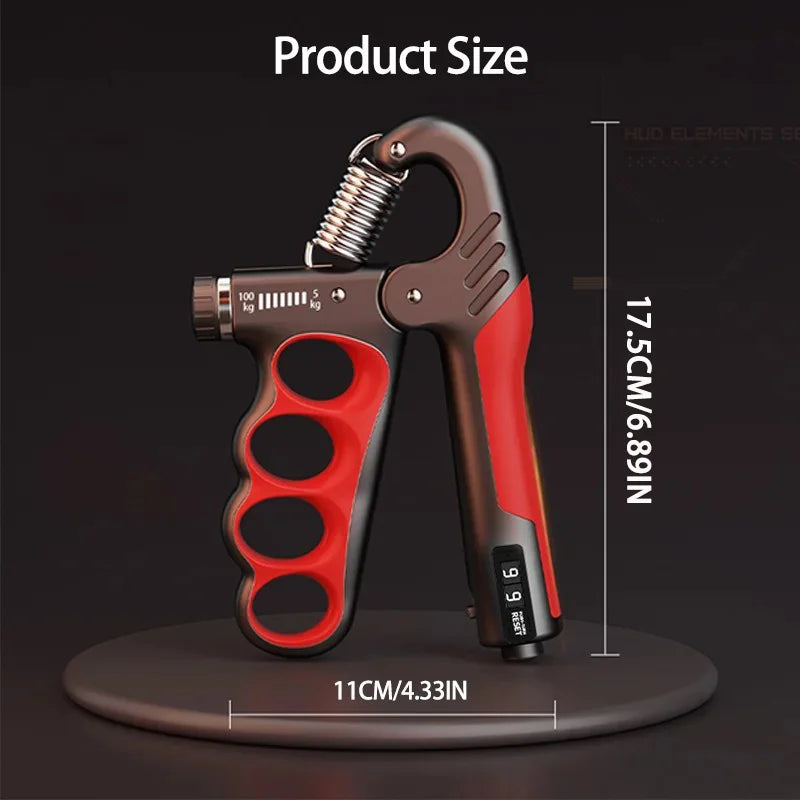 KraftPro360° | Adjustable Hand Strengthener (5–100kg)